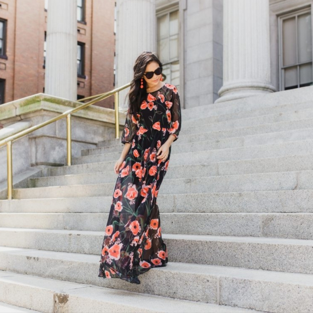 NWT Vici Poppy Dreams Maxi Dress - Picture 3 of 7
